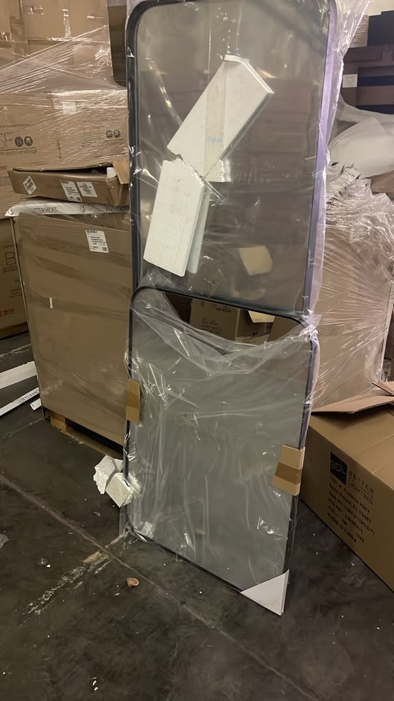 Brand-new wrapped full-length mirror panel